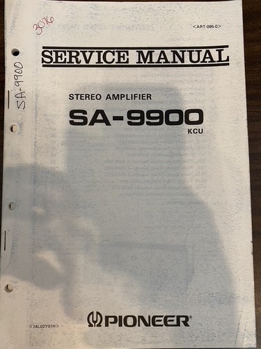 Pioneer 9900 sa9900 manuale - sa9900,